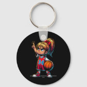 Confident Cute Little Ller Girl  Sleutelhanger (Voorkant)