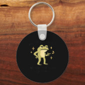 Confident Frog Meme Me No Problem Narrator Quote F Sleutelhanger (Voorkant)