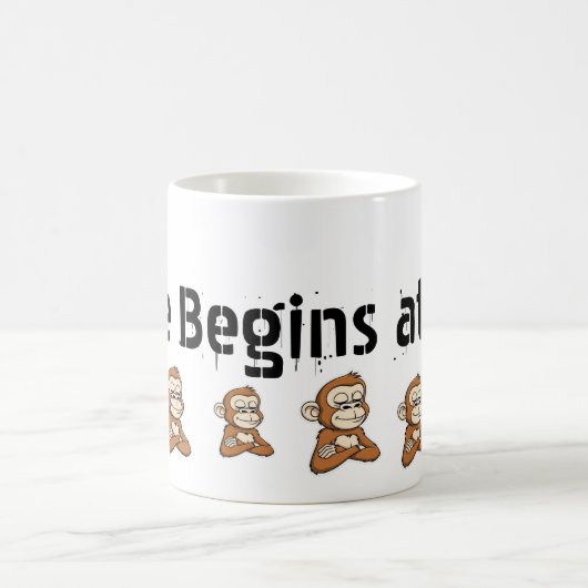 Confident Monkey  Classic Mug, 11 oz Koffiemok (Center)