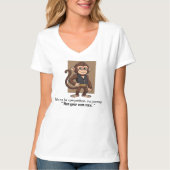 Confident Monkey – Minimal Calm Lifestyle T-Shirt (Voorkant)