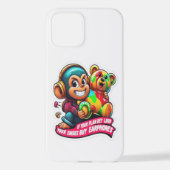 Confident Monkey – Simple Lifestyle  Phone Case iPhone Hoesje (Achterkant)