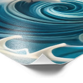 Confident Surfer Girl Walking Beach Waves Art Foto Afdruk (Hoek)