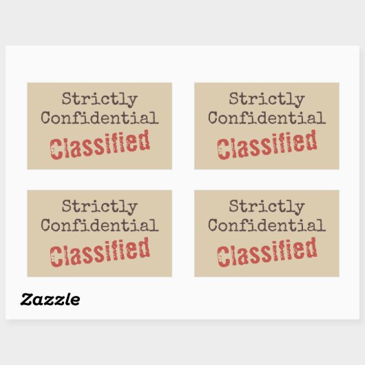 Confidential Stickers (Vel)