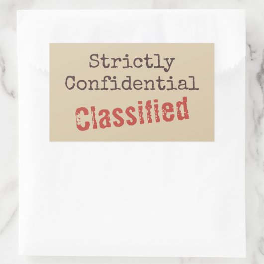 Confidential Stickers (Tas)