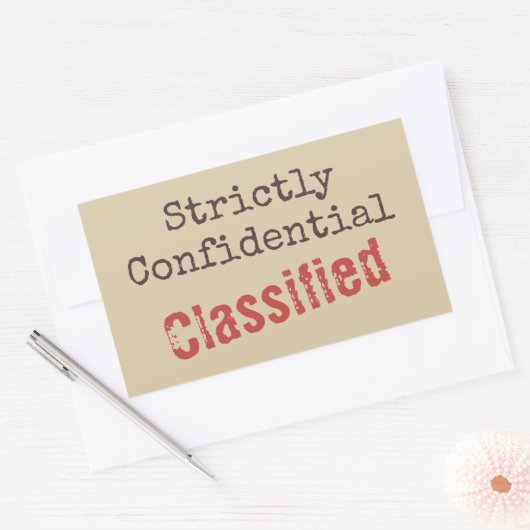 Confidential Stickers (Envelop)