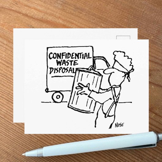 Confidentiële afvalverwerking briefkaart