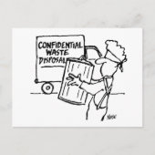 Confidentiële afvalverwerking briefkaart (Voorkant)