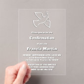Confirmation Acrylic Invitations Acryl Uitnodigingen (Insitu (Draagbaar))