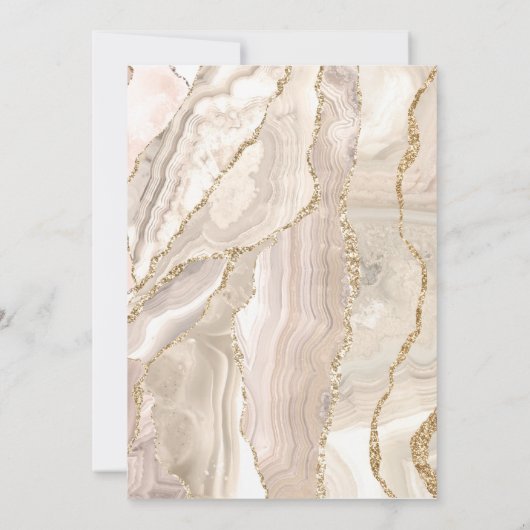 Confirmation beige pink agate Holy Cross Kaart (Achterkant)