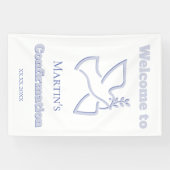 Confirmation boy welcome spandoek (Horizontaal)