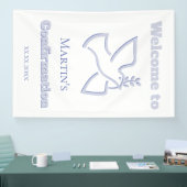 Confirmation boy welcome spandoek (Beurs)
