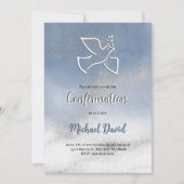 Confirmation gray blue marble kaart (Voorkant)