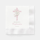 Confirmation pink cross servet (Voorkant)