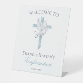 Confirmation Reclamebord Met Voetstuk