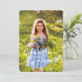 Confirmation!REMOVE! | Aangepaste foto met milde l Kaart (Staand voorkant)