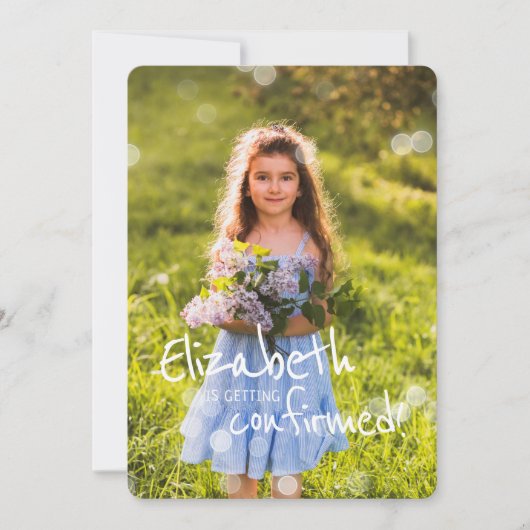 Confirmation!REMOVE! | Aangepaste foto met milde l Kaart (Voorkant)