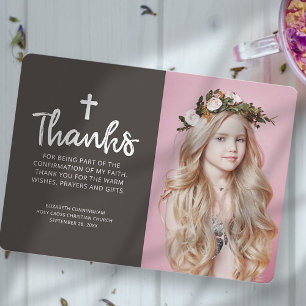 Confirmation!REMOVE! Eenvoudige, aangepaste cros Bedankkaart