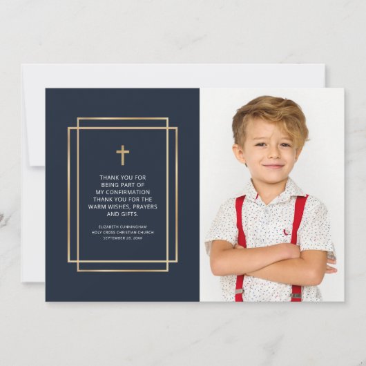 Confirmation!REMOVE! | Eenvoudige aangepaste foto Bedankkaart (Voorkant)