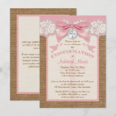 Confirmation!REMOVE! | GEDRUKTE STRIK EN CHARME | Kaart (Voorkant / Achterkant)