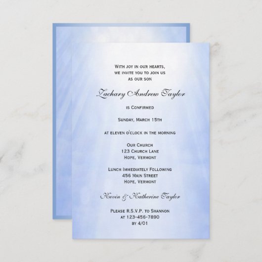 Confirmation!REMOVE! Kaart (Voorkant / Achterkant)