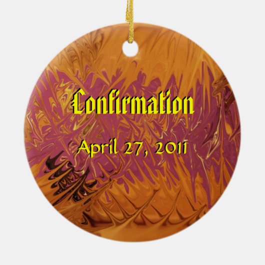 Confirmation!REMOVE! Keramisch Ornament (Achterkant)