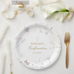 Confirmation wildflowers  papieren bordje<br><div class="desc">Confirmation paper plates</div>