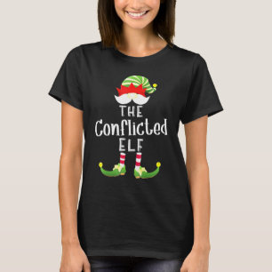 Conflicte Elf Group met Kerstmis Pajama Party T-shirt