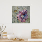 Confluence-Hollyhock Lines Poster (Keuken)