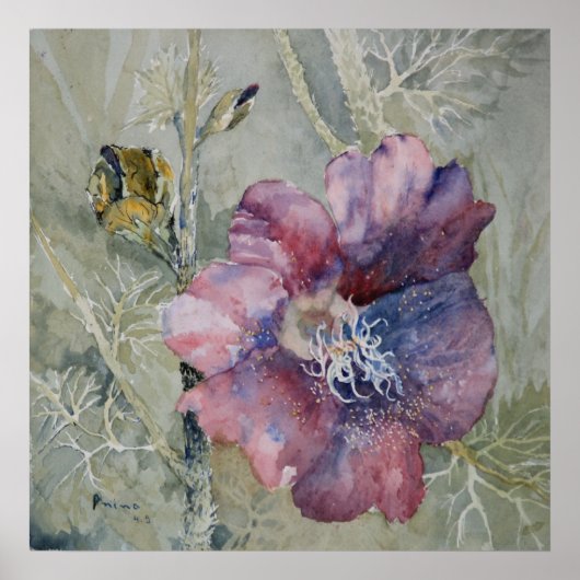 Confluence-Hollyhock Lines Poster (Voorkant)