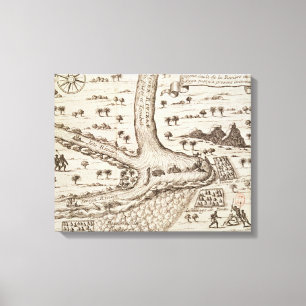 Confluence of the Niger Canvas Afdruk