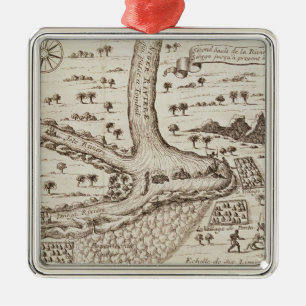 Confluence of the Niger Metalen Ornament