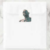 Confluentie van David Zahn Vierkante Sticker (Tas)