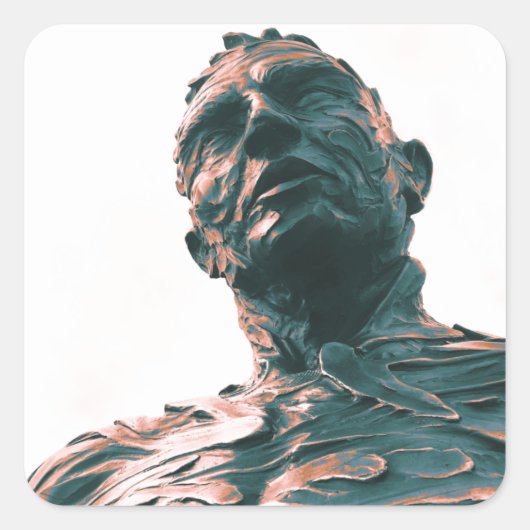 Confluentie van David Zahn Vierkante Sticker (Voorkant)