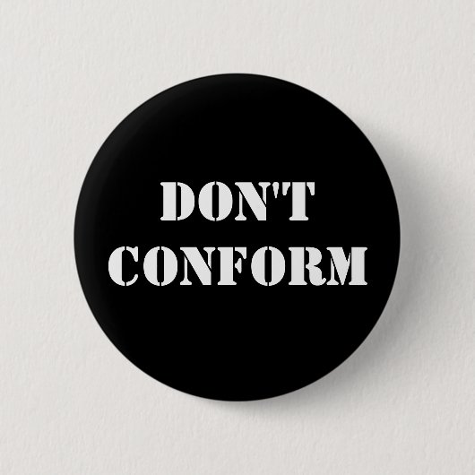 Conform niet ronde button 5,7 cm (Voorkant)