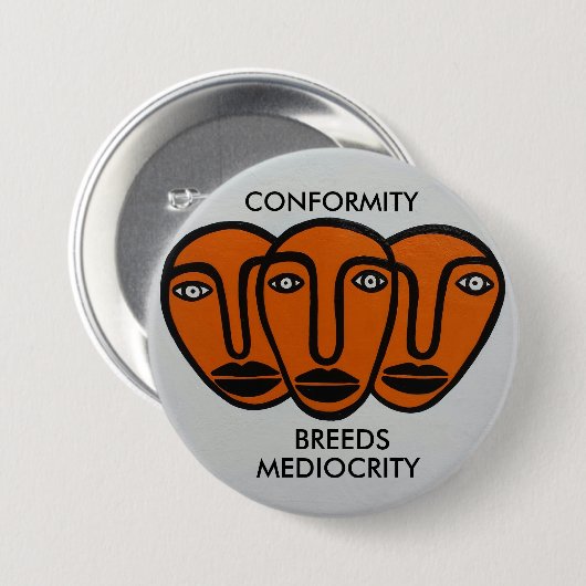 Conformiteit 2 ronde button 7,6 cm (Voorkant /achterkant)