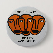 Conformiteit 2 ronde button 7,6 cm (Voorkant)