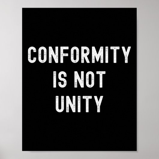 Conformiteit is geen eenheid - Conservatieve Repub Poster (Voorkant)