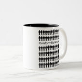 Conformiteit is laffe Mok (Voorkant rechts)