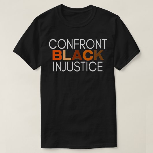 Confront Injustice Premium  T-shirt (Design voorkant)