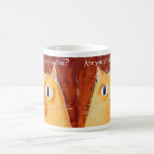 Confrontale oranje kat met ronde ogen koffiemok (Center)