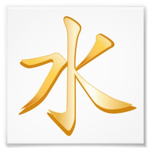 Confucianistisch symbool foto afdruk (Voorkant)