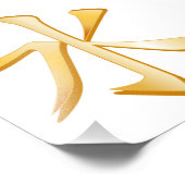 Confucianistisch symbool foto afdruk (Hoek)