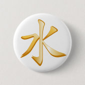 Confucianistisch symbool ronde button 5,7 cm (Voorkant)