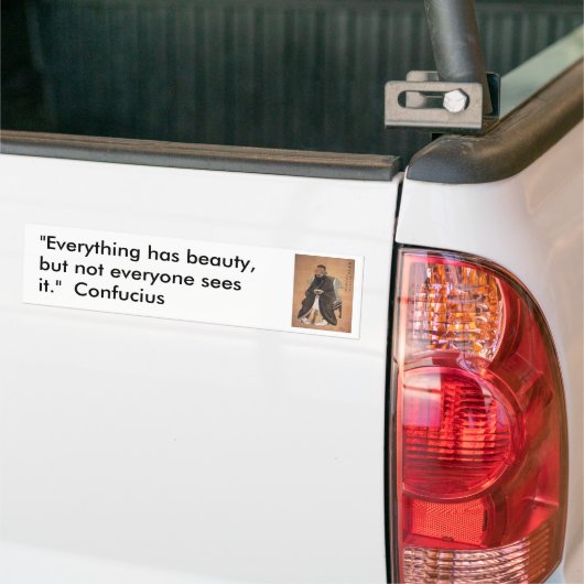Confucius 1 bumpersticker (Op Truck)