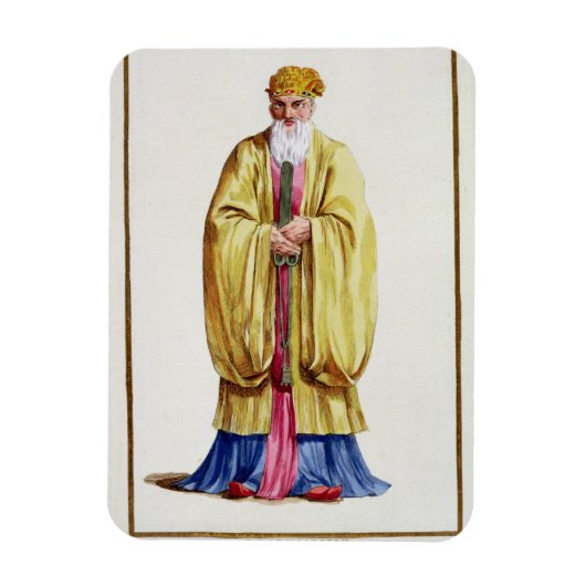 Confucius (551-479 BC), uit de Receuil des Estampe Magneet (Verticaal)