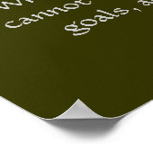 Confucius - Als de doelen niet kunnen worden berei Poster (Hoek)