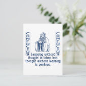 Confucius Briefkaart (Staand voorkant)