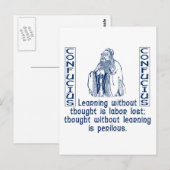Confucius Briefkaart (Voorkant / Achterkant)