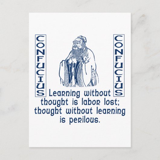 Confucius Briefkaart (Voorkant)