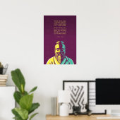 Confucius citaat: Als je een goede persoon ziet Poster (Thuiskantoor)